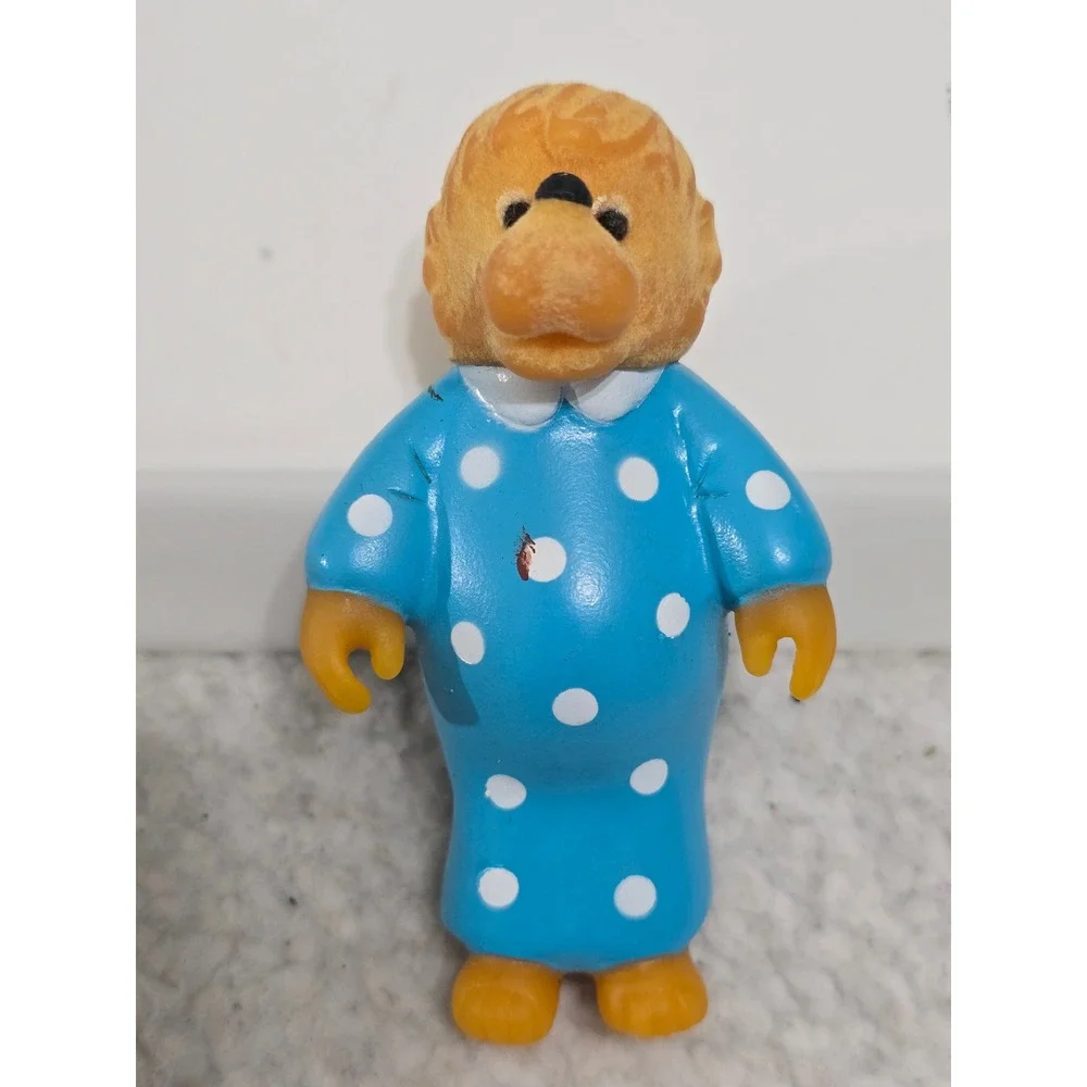 Vintage 1986 Berenstain Bears‎ PVC Figures Set Papa Mama Brother Bear 80s Toys